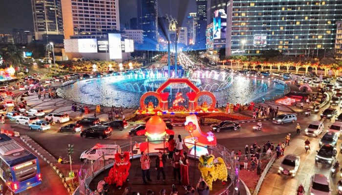 Festival Imlek Jakarta 2026 Resmi Digelar, Bundaran HI Hingga Monas Bersolek Meriah