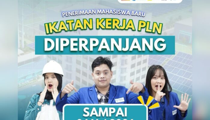 Pendaftaran ITPLN Diperpanjang! Peluang Kuliah Ikatan Kerja hingga 4 Mei 2026, Langsung Terhubung ke Dunia Industri