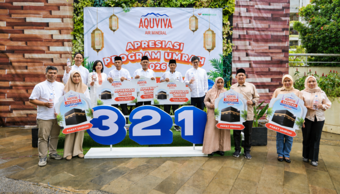 AQUVIVA Berangkatkan Marbot dan Pemenang Program Ramadan Umrah ke Tanah Suci, Kampanye 3-2-1 Jadi Simbol Berbagi Kesejukan