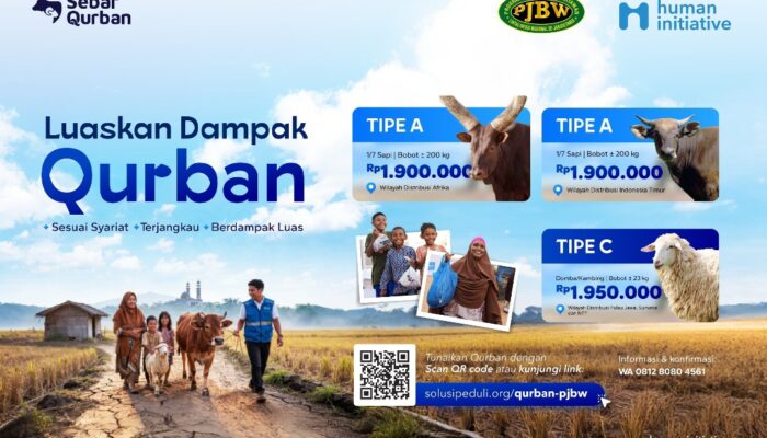 Sebar Qurban 2026: Kolaborasi Human Initiative dan PJBW Bikin Ibadah Lebih Bermakna hingga Pelosok Negeri