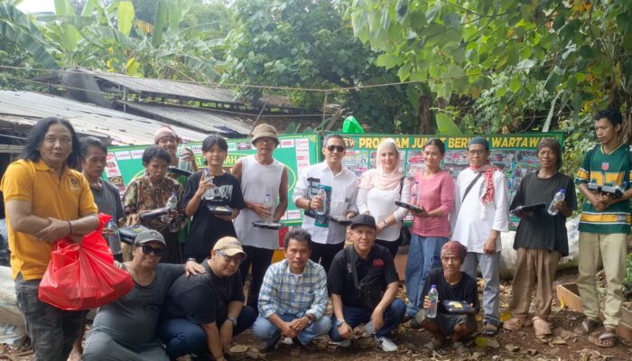 Pasangan Artis Chandra Wahyu dan Sylvia Nabila Turun ke Jalan, Aksi Sosial PJBW Pekan ke-76 Banjir Apresiasi Warga