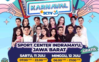 Jelang HUT ke-36 SCTV, Rizky Nazar hingga Wika Salim Meriahkan Karnaval SCTV Indramayu