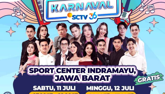 Jelang HUT ke-36 SCTV, Rizky Nazar hingga Wika Salim Meriahkan Karnaval SCTV Indramayu