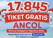 Ancol Gratiskan Tiket Masuk 17 Agustus 2026, Siapkan 17.845 Kuota