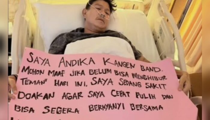 Andika Kangen Band Terbaring di Rumah Sakit, Minta Doa untuk Kesembuhan