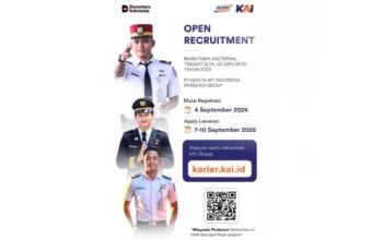 Rekrutmen KAI 2026 Dibuka 4 September, Cek Formasi dan Cara Daftarnya