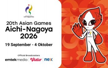Asian Games 2026 Tayang di Vidio dan Nex, Ini Jadwalnya