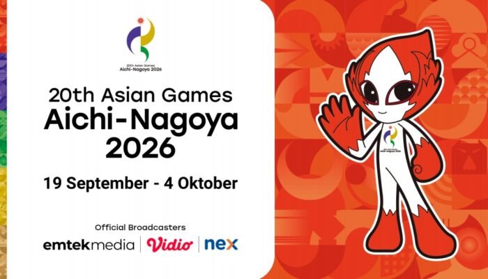 Asian Games 2026 Tayang di Vidio dan Nex, Ini Jadwalnya