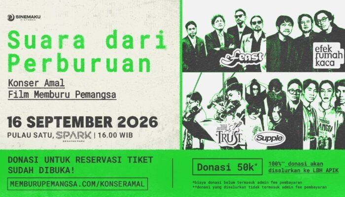 Feast dan Efek Rumah Kaca Gelar Konser Amal Film Memburu Pemangsa
