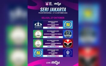 Liga Voli Mahasiswa 2026 Seri Jakarta Live di MOJI, Ini Jadwalnya